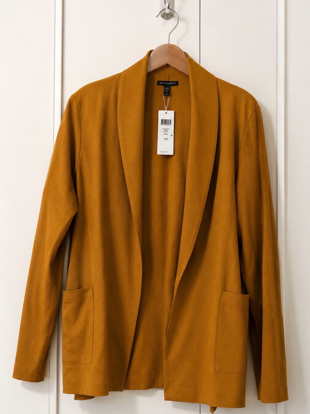 Eileen Fisher 100% Wool Open Front Blazer Large Nwt